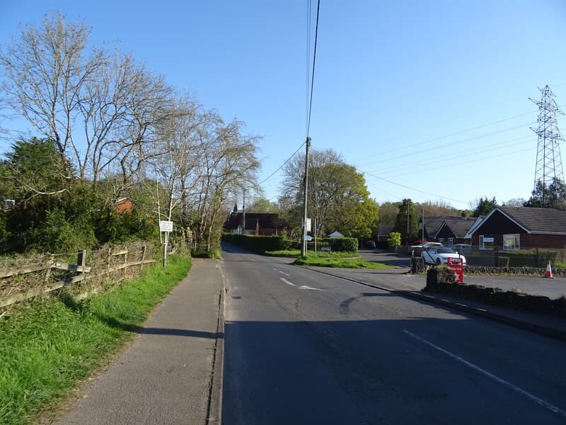 Halterworth Lane on the eastern side of Romsey